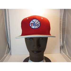 Philadelphia 76ers Hat LLB Snapback Men's Adjustable Red White NBA Basketball